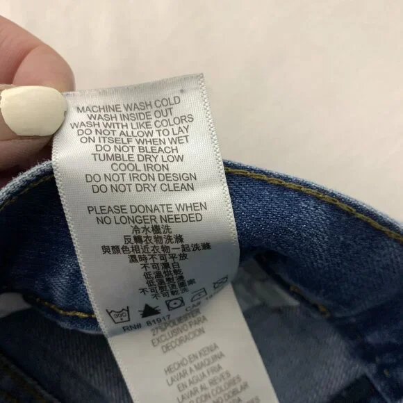 Levi's Women's 505 Regular Straight Leg Dark Wash Jeans Blue Size 29 - Picture 6 of 7